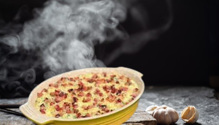 Arroz a carbonara rápido - Blog Alhocomalecrim