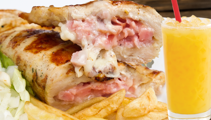 Frango recheado com presunto - Blog Alhocomalecrim