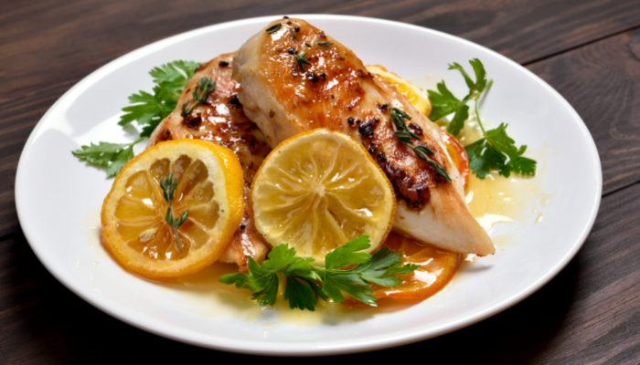 Frango ao molho de laranja - Blog Alhocomalecrim