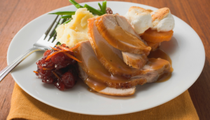 Peito de peru com laranja - Blog Alhocomalecrim