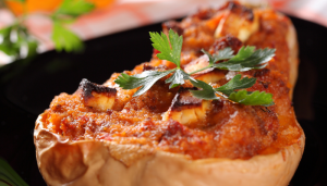 Peixe cremoso na moranga - Blog Alhocomalecrim