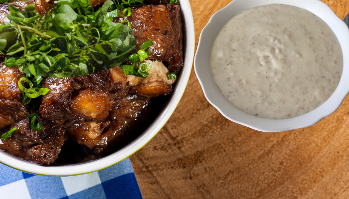 Rabada com Polenta e Agrião - Blog Alhocomalecrim