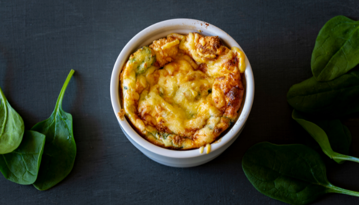 Suflê de Espinafre Prático - Blog Alhocomalecrim