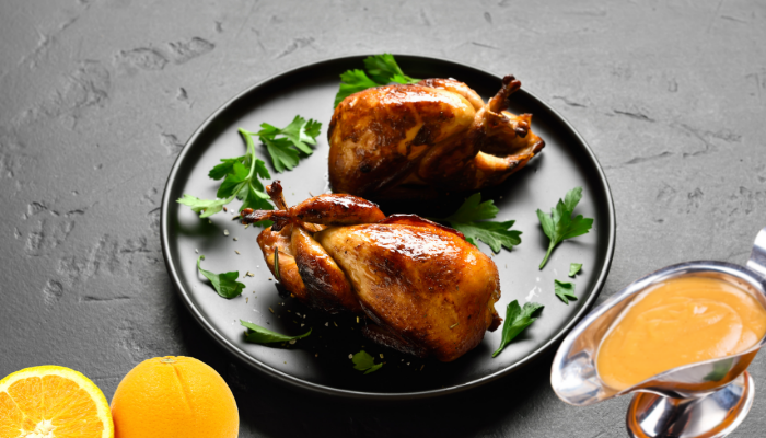 Codornas Recheadas à Laranja - Blog alhocomalecrim.com