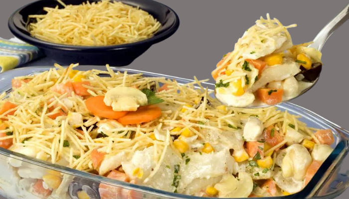 Fricassê de Bacalhau Caseiro - Blog alhocomalecrim