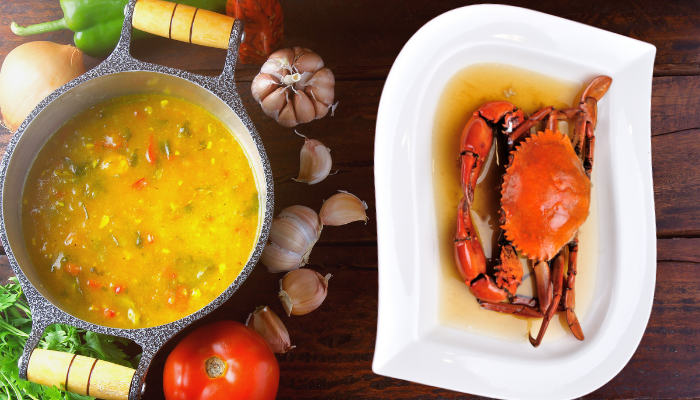 Caranguejo refogado na cerveja - Blog Alhocoamalecrim