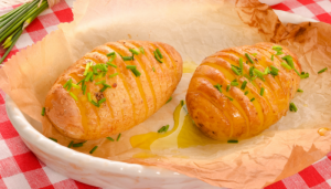 Batata Sueca Hasselback - Blog Alhocomalecrim