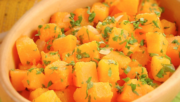 Abobora refogada na manteiga - Blog Alhocomalecrim.com