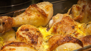 Frango assado com maionese - Blog Alhocomalecrim