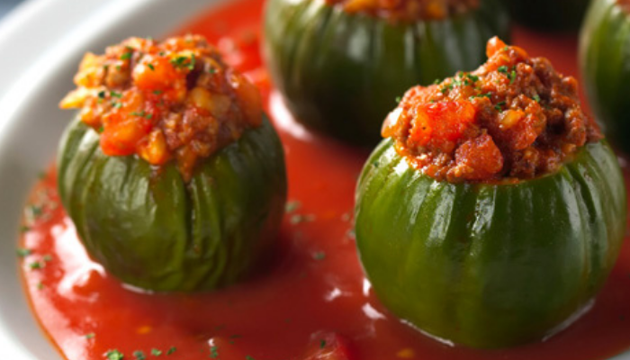 Jilo recheado com vinagrete - Blog Alhocomalecrim