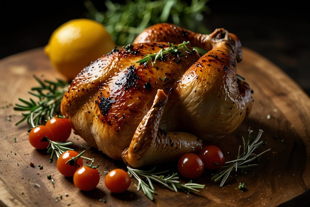 Frango Assado com Ervas Mediterrâneas - Blog Alhocomalecrim.com