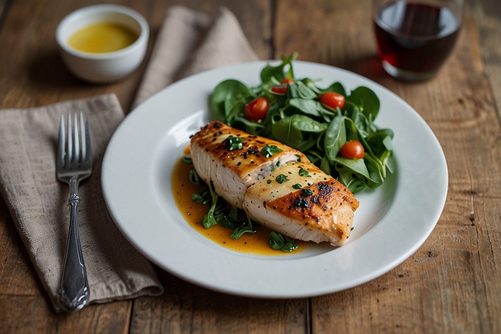 Frango Recheado com Espinafre e Ricota - Blog Alhocomalecrim