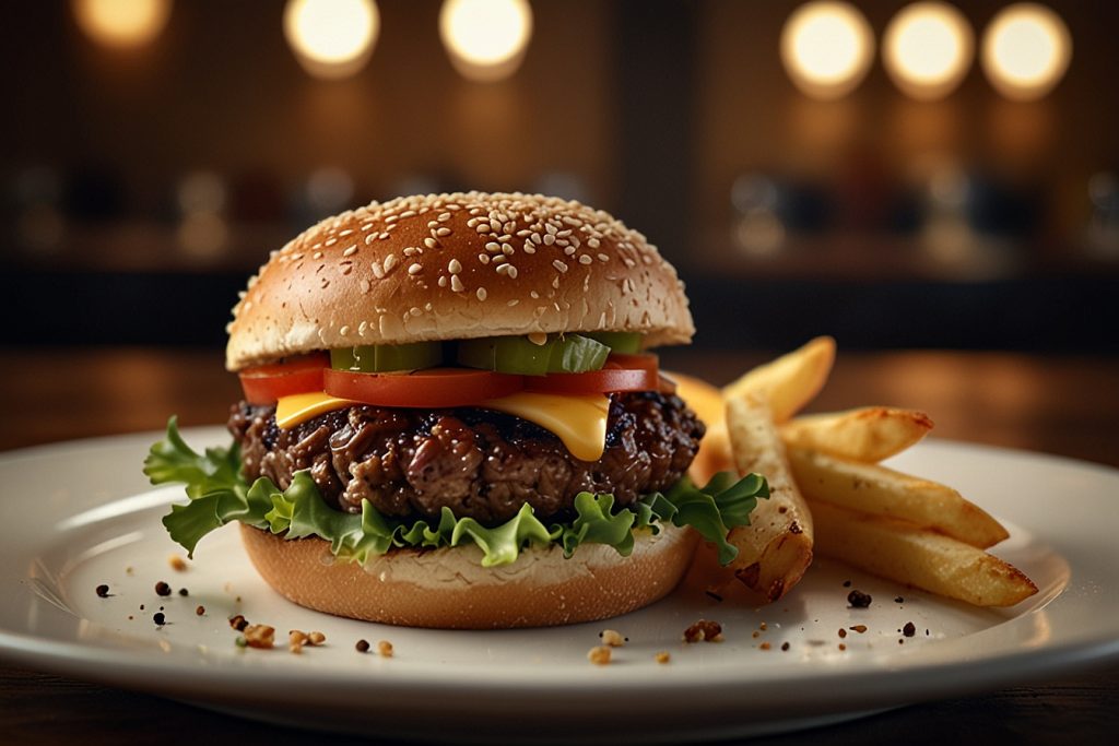 Hambúrguer Artesanal de Carne com Queijo Brilhoso - Blog Alhocomalecrim