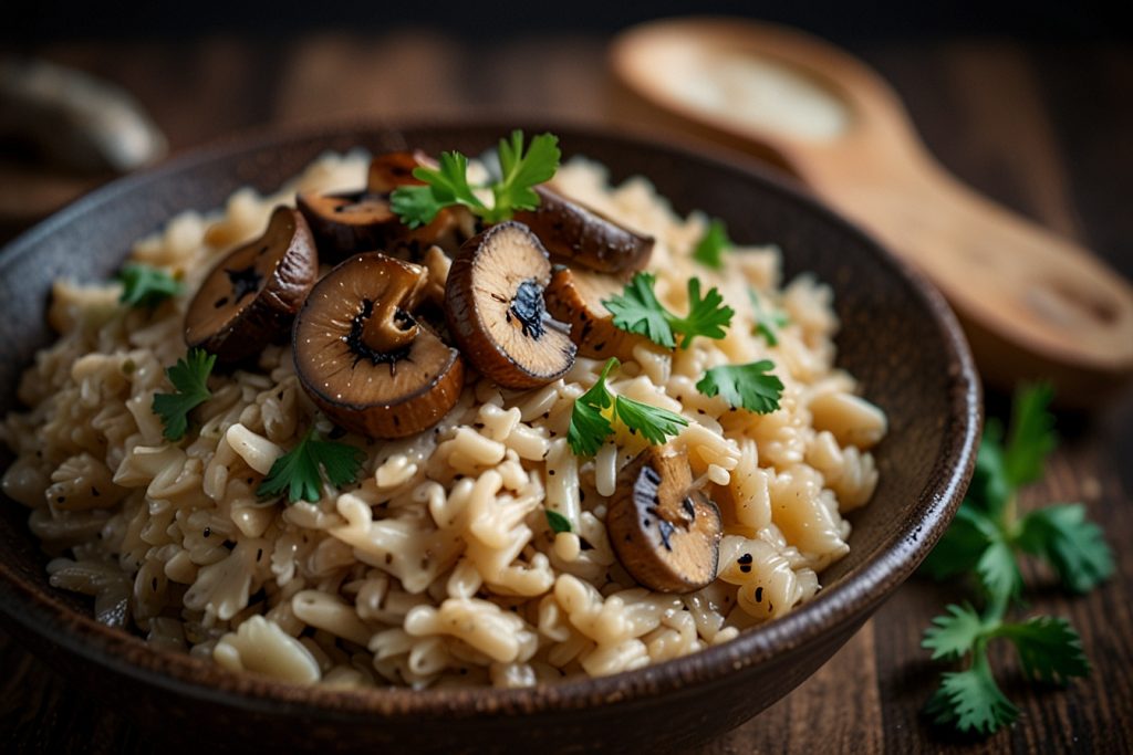 Risoto Cremoso de Cogumelos Silvestres - Blog alhocomalecrim.com