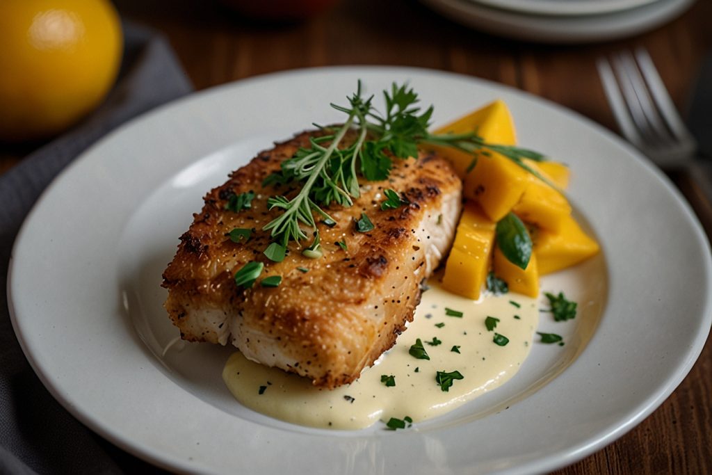 Sobrecoxa de Frango ao Vinagrete de Manga - Blog Alhocomalecrim