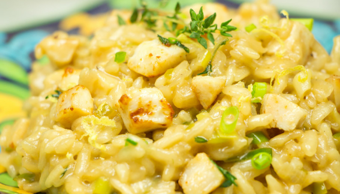 risoto de frango cremoso - Blog alhocomalecrim.com