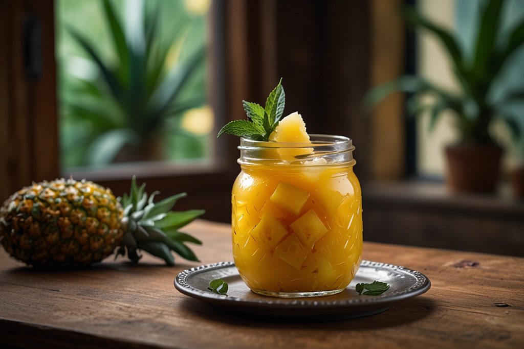 Compota de Abacaxi Caseira - Blog alhocomalecrim.com