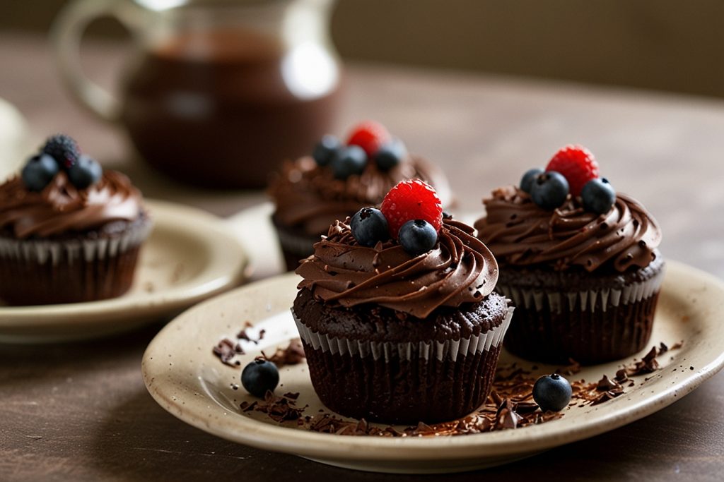 Cupcake de Chocolate - Blog Alhocomalecrim.com