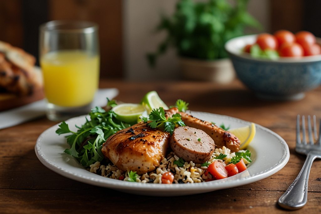 Frango com Farofa de Linguiça - Blog Alhocomalecrim.com