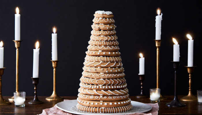 Kransekake Sobremesa Natalina - Blog Alhocomalecrim.com