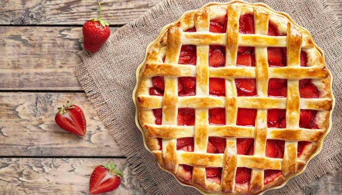 Torta Trançada De Morangos - Blog Alhocomalecrim.com