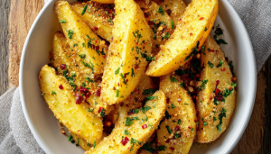 Batata Grelhada com Molho de Azeite e Ervas - Blog Alhocomalecrim.com