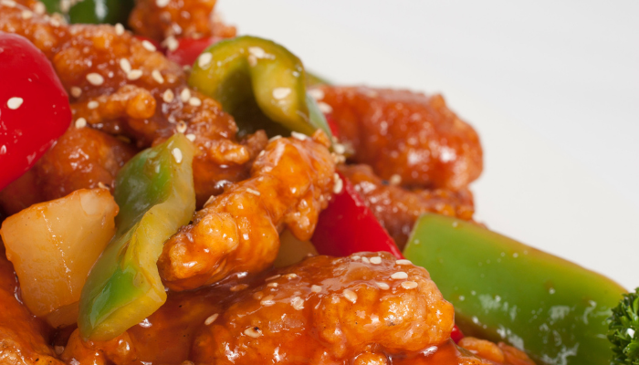 Frango empanado agridoce - Blog Alhocomalecrim.com