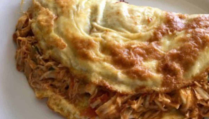 Omelete mineiro de frango - Blog Alhocomalecrim.com