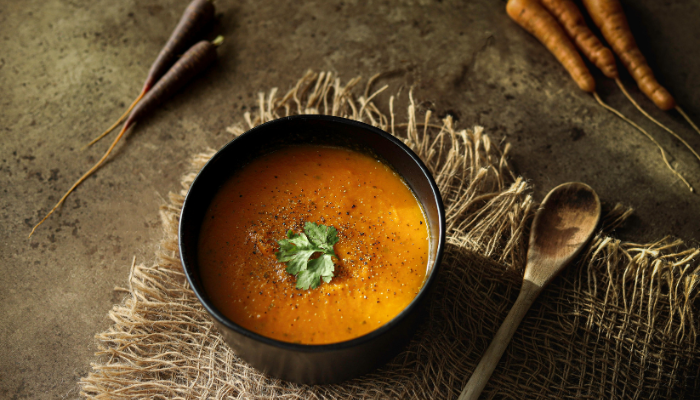 Sopa de abóbora com gengibre - Blog Alhocomalecrim.com