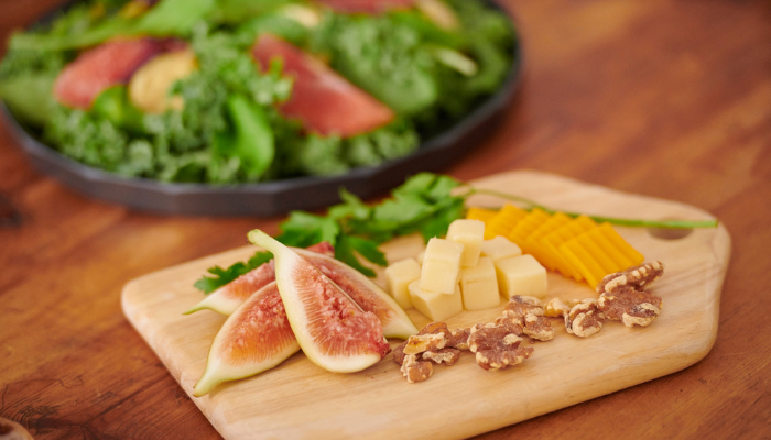 Salada Verde com Figos - Blog Alhocomalecrim.com