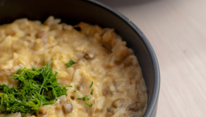 Arroz cremoso com frango - Blog Alhocomalecrim.com