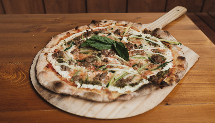 Pizza Vegetariana de Cogumelos - Blog Alhocomalecrim.com