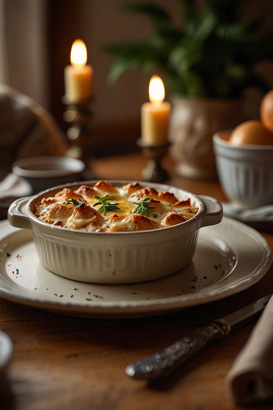 Frango Gratinado com Requeijão