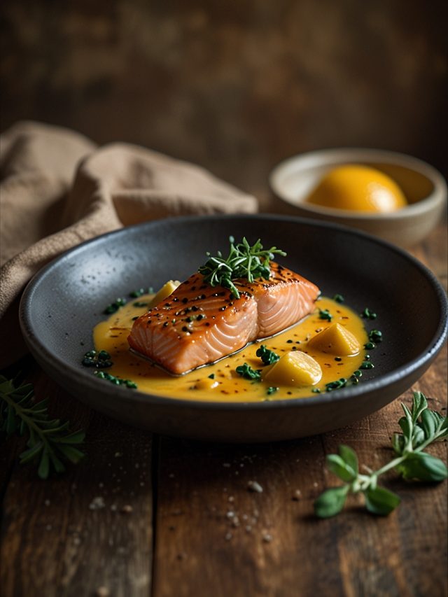 Salmão ao Molho de Maracujá