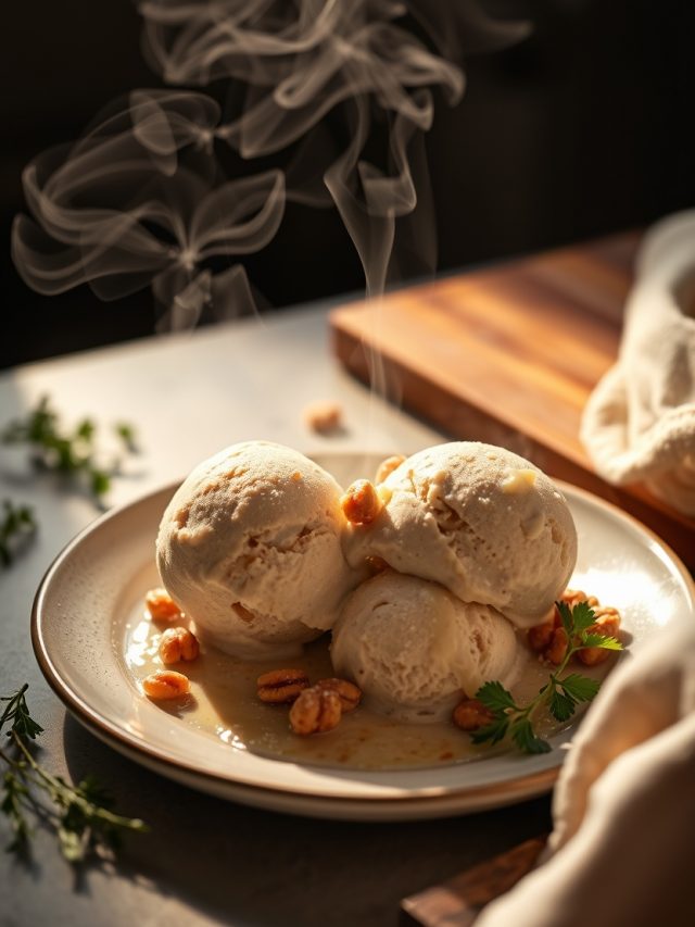 Sorvete Caseiro de Paçoca