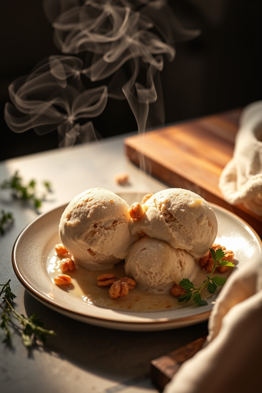 Sorvete Caseiro de Paçoca