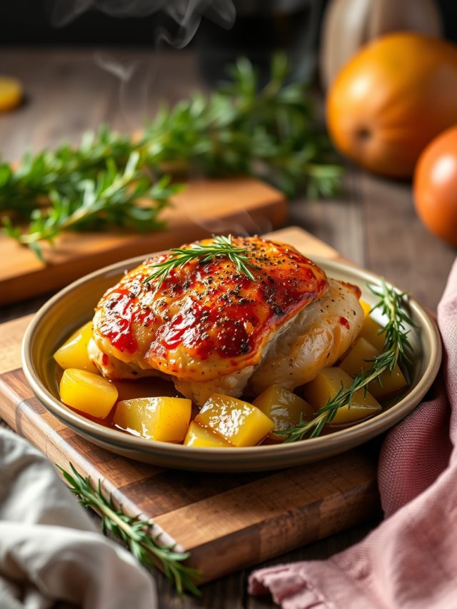 Frango Recheado com Abacaxi