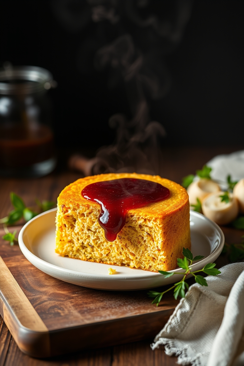 Bolo de Fubá com Goiabada