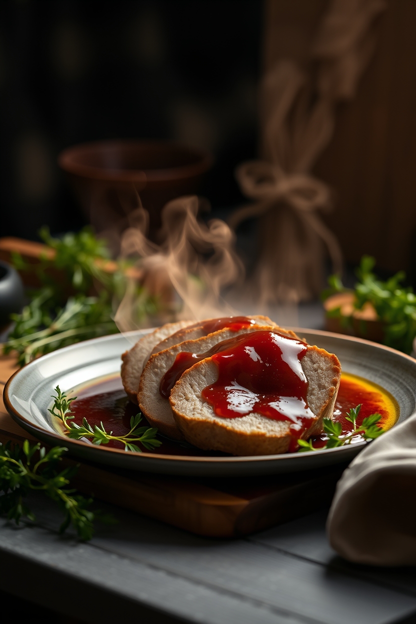 Lombo com Molho Barbecue