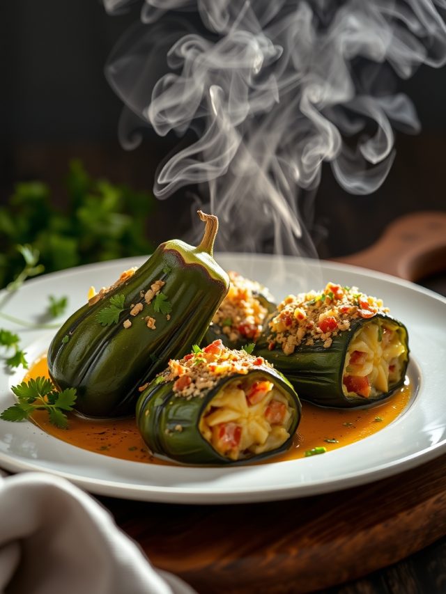 Jiló Recheado com Vinagrete