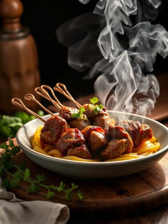 Espetinhos de Carne Moída