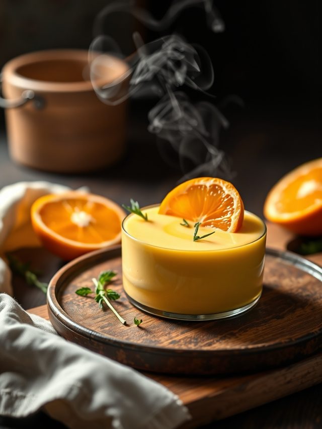 Mousse de Lichia com Tangerina