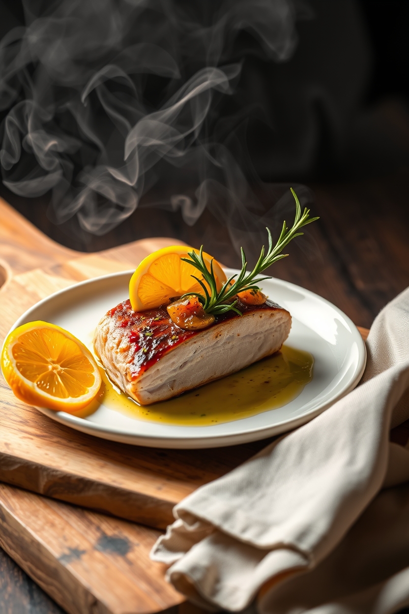 Peito de Peru com Laranja