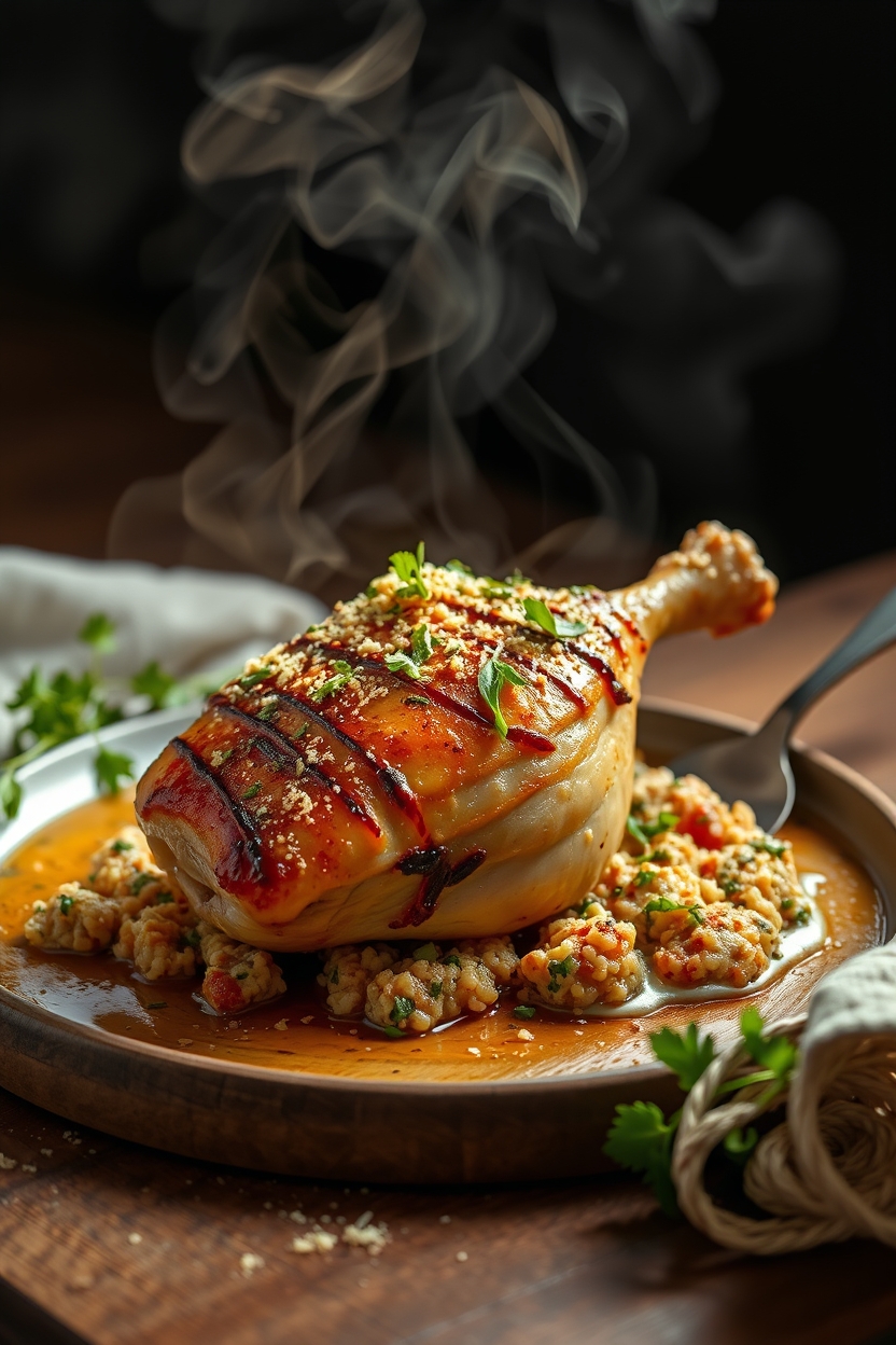 Coxas de Frango com Farofa