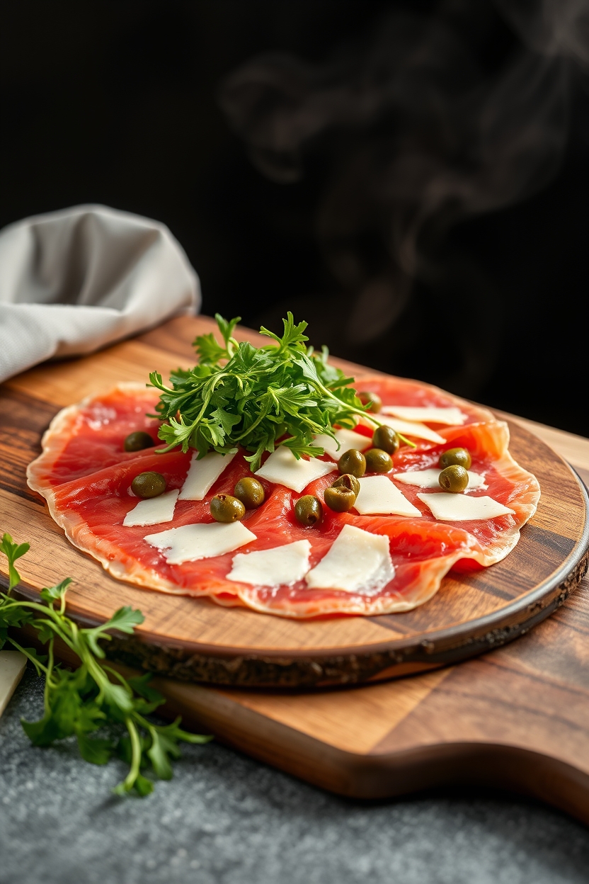 Carpaccio com Alcaparras