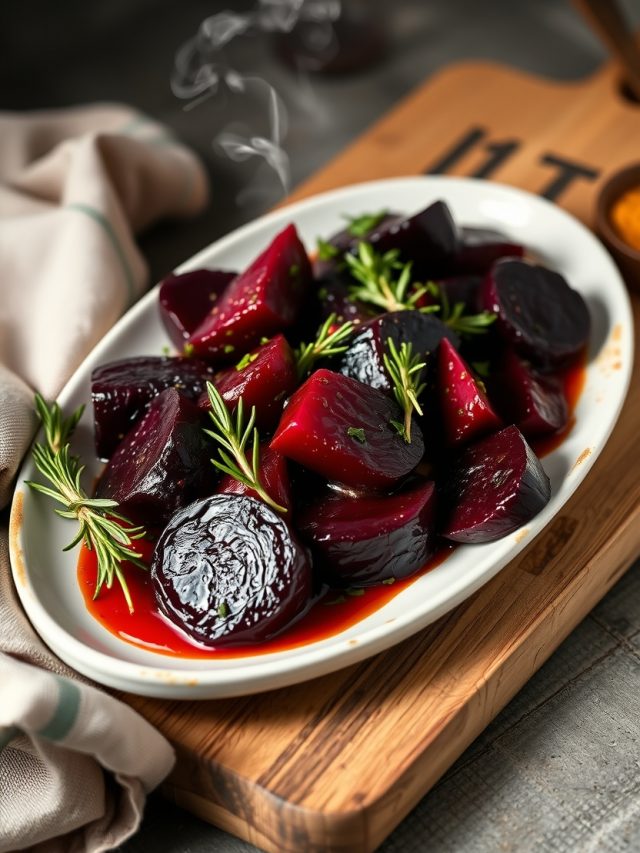 Beterraba Assada com Alecrim