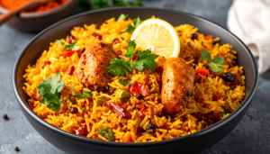 Arroz com Frango - Blog Alhocomalecrim