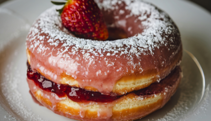 Donut de Morango Caseiro - Blog Alhocomalecrim