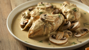 Frango cremoso com Champignons - Blog Alhocomalecrim