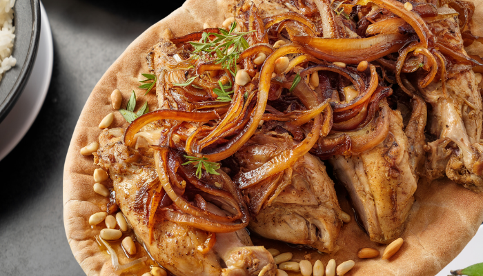 Pato assado com cebola caramelizada - Blog Alhocomalecrim